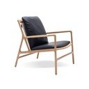 Fekete-natúr színű bőr fotel Dedo – Gazzda