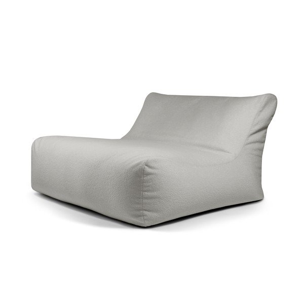 Világosszürke buklé babzsákfotel Sofa Lounge – SLOWDOWN