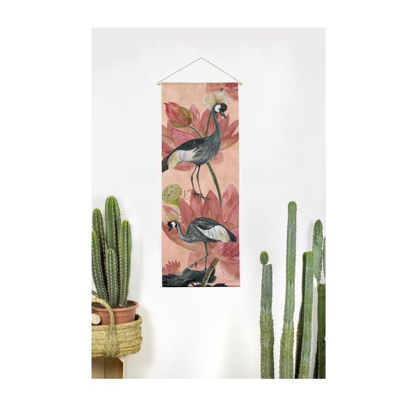 Faliszőnyeg 40x155 cm Flores y Gruas – Madre Selva-image-1