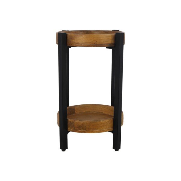 Ediash mangófa tárolóasztal, ⌀ 35 cm - HSM collection-image-2