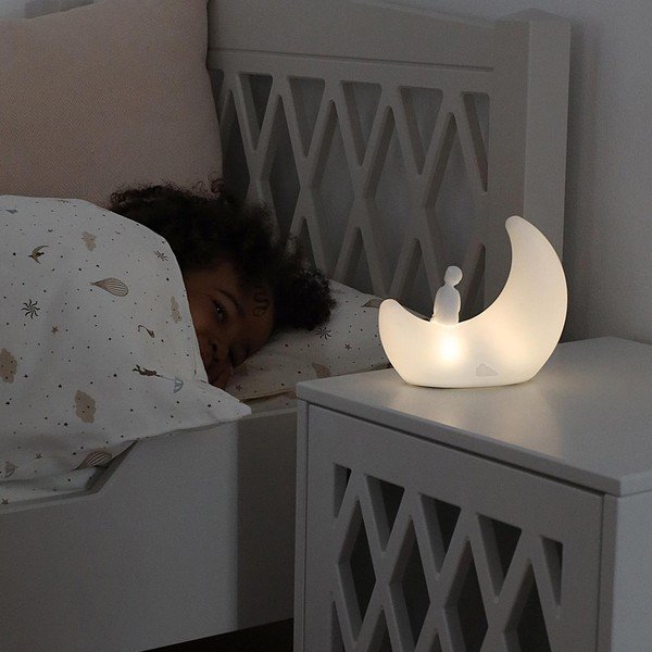 Elefántcsont színű gyerek éjjelilámpa Moon Off-White – Cam Cam Copenhagen-image-1