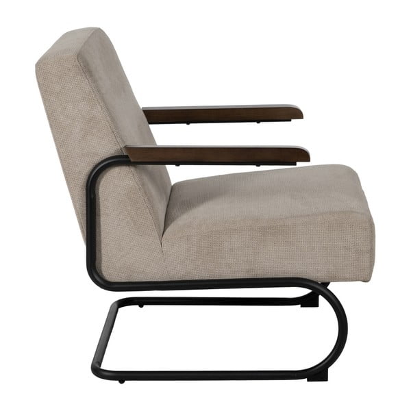 Szürkésbarna zsenília fotel Industra – Ixia-image-2