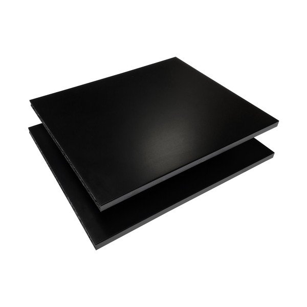 Fekete polc szett moduláris polcrendszerhez 2 db-os 32x27 cm Mistral Kubus - Hammel Furniture-image-2