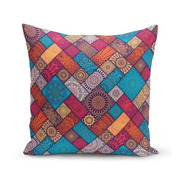 Párnahuzat szett 4 db-os 45x45 cm Mandala Tiles – Minimalist Cushion Covers-image-1