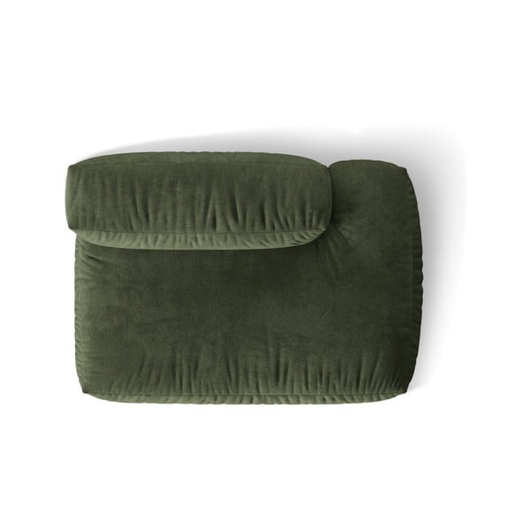 Zöld bársony kanapé modul (jobb oldali) Martina – Micadoni -image-3