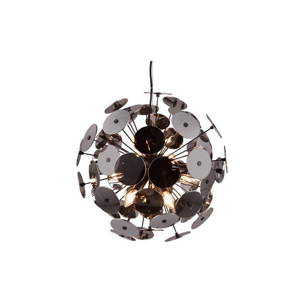 Matt fekete függőlámpa Discalgo – Trio