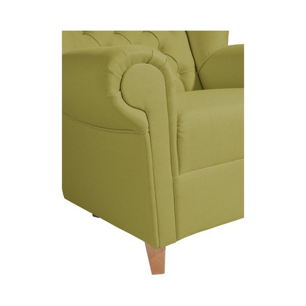 Vary Leather Green zöld műbőr füles fotel - Max Winzer-image-3