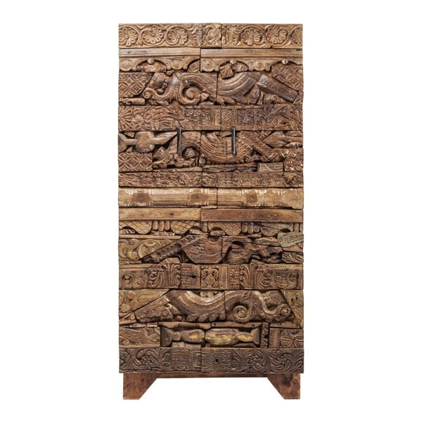 Shanti Surprise Puzzle barna fa szekrény, 85 x 180 cm - Kare Design