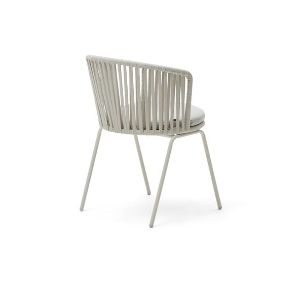 Fehér fém kerti szék Saconca – Kave Home-image-3