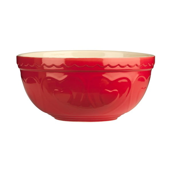 Sweet Heart piros agyagkerámia tál, ⌀ 24 cm - Premier Housewares
