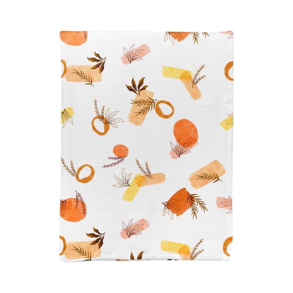 Fehér muszlin gyerek takaró 75x100 cm Rhapsody – Mijolnir