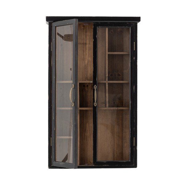 Fekete jegenyefenyő függő tálalószekrény 50x80x14 cm Hazem – Bloomingville-image-4