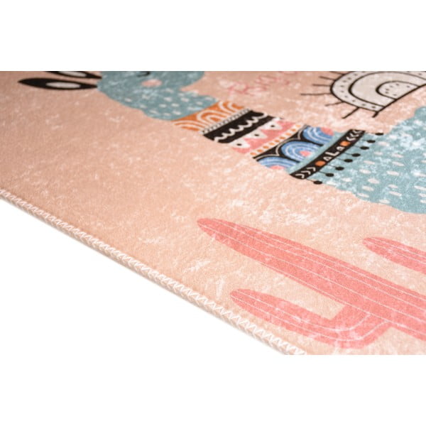 Rózsaszín mosható gyerek szőnyeg 100x160 cm Big Dreamer Camel – Vitaus-image-2