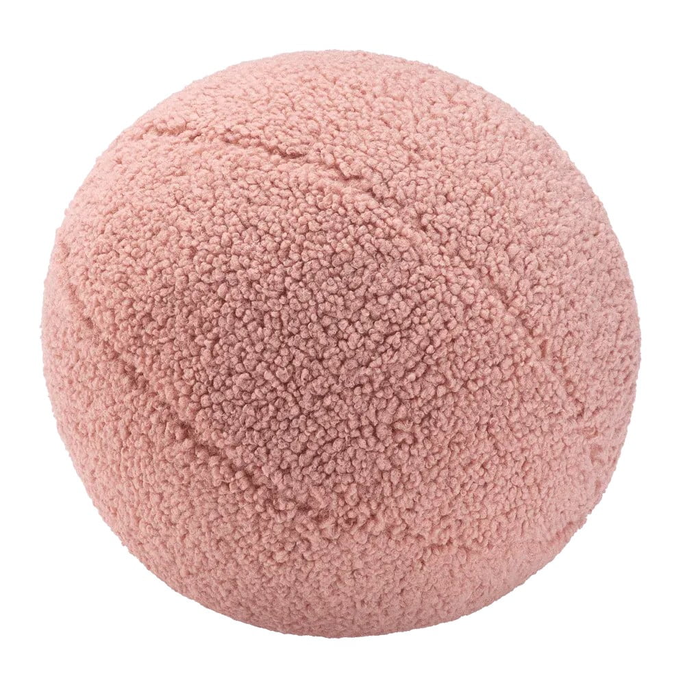 Rózsaszín buklé párna gyerek kanapéhoz Ball – Wigiwama