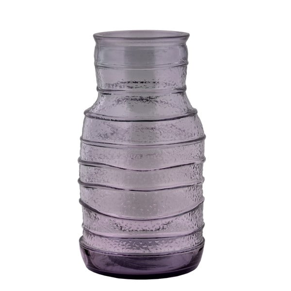 Organic lila újrahasznosított üveg váza, magasság 28 cm - Ego Dekor
