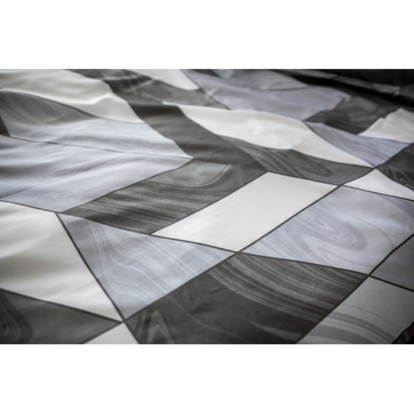 Kevin szürke pamut-szatén ágyneműhuzat, 140 x 200 cm - Cotton House-image-2