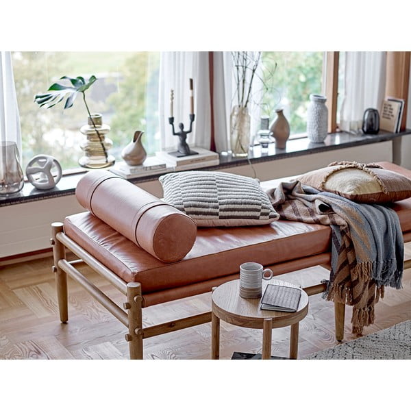 Krémszínű pamutkeverék szőnyeg 150x210 cm Saxo – Bloomingville-image-1