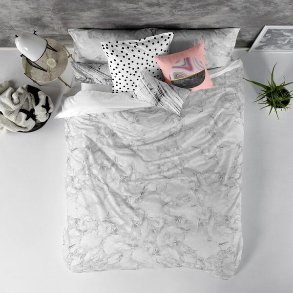 Essence Marble pamut paplanhuzat, 240 x 220 cm - Blanc