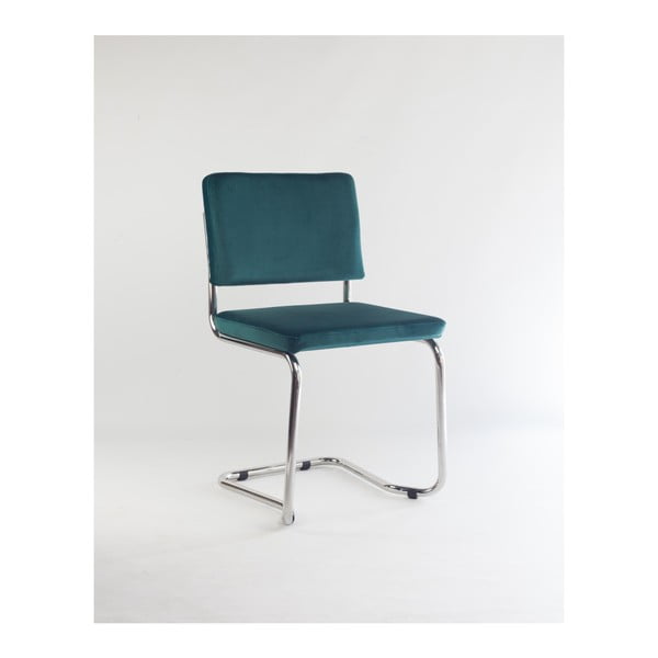 Bertha szék türkiz bársony kárpittal, - Velvet Atelier
