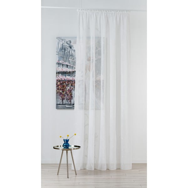 Krémszínű átlátszó függöny 140x245 cm Hazel – Mendola Fabrics-image-1