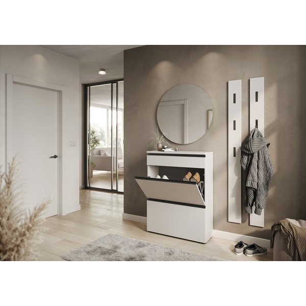 Krémszínű cipőtartó 80x107x29 cm Baldone – Germania-image-1