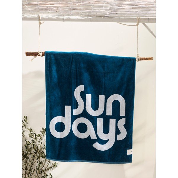 Nouveau Bleu kék strandtörölköző - Sunnylife-image-1