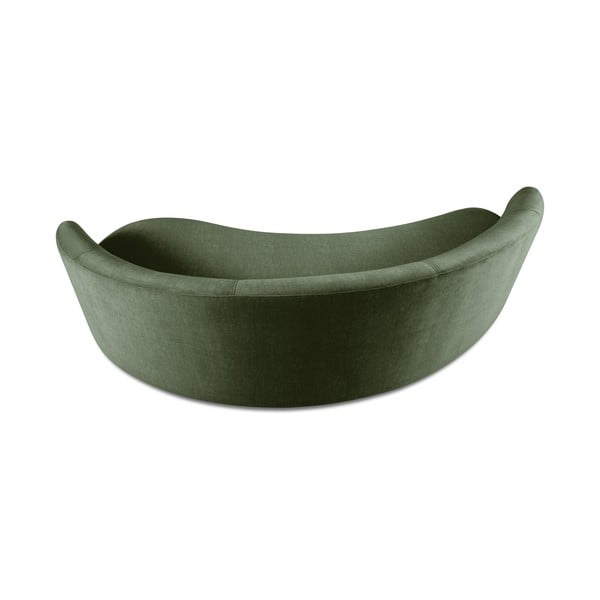 Debbie zöld bársony aszimmetrikus kanapé, jobb oldali - Mazzini Sofas-image-3