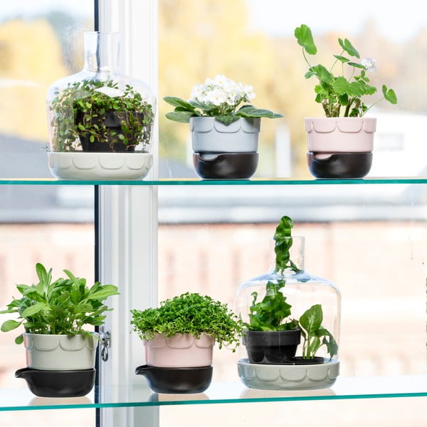 Porcelán kaspó alátéttel - Sagaform-image-2