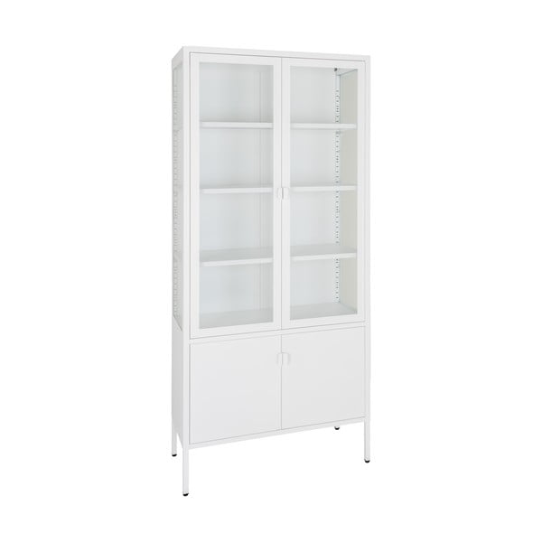 Fehér fém tálalószekrény 80x180 cm Brisbane – House Nordic-image-1