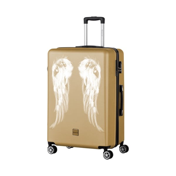 Wings aranyszínű bőrönd, 107 l - Berenice