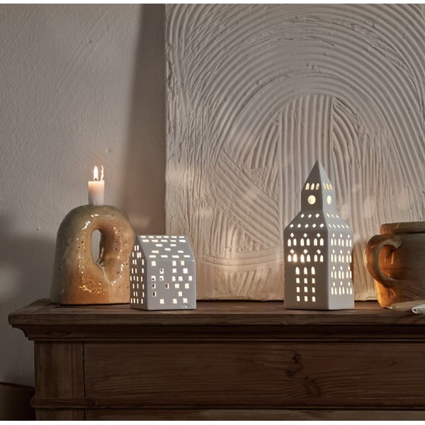 Kerámia gyertyatartó teamécseshez Urbania Lighthouse Church Tower – Kähler Design-image-1