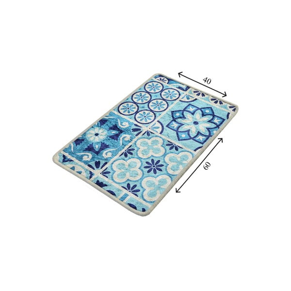 Kék fürdőszobai kilépő 60x40 cm Seramik - Foutastic-image-2