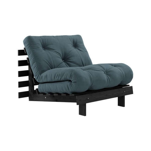 Petróleumkék fotel Roots Black Night – Karup Design