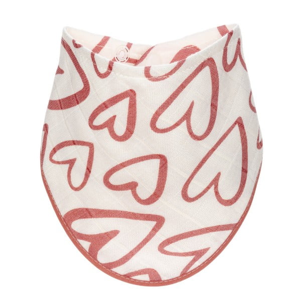 Pink Hearts textil nyálkendő - T-TOMI