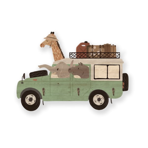 Zöld gyerek falifogas Safari Van - Little Nice Things