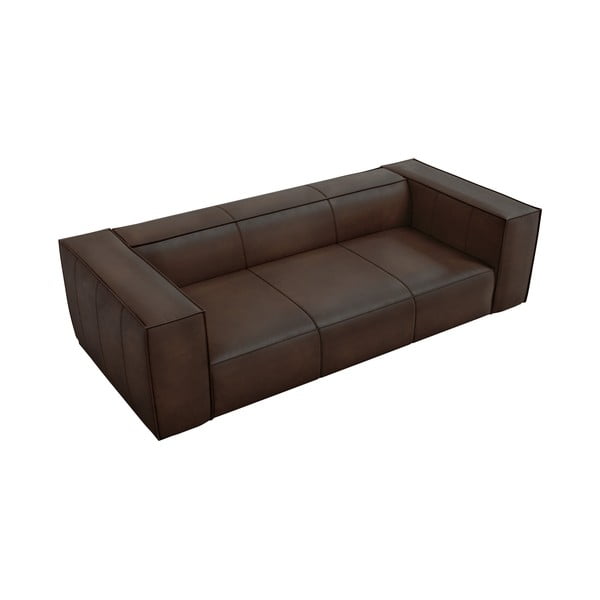 Sötétbarna bőr kanapé 227 cm Madame – Windsor & Co Sofas-image-3