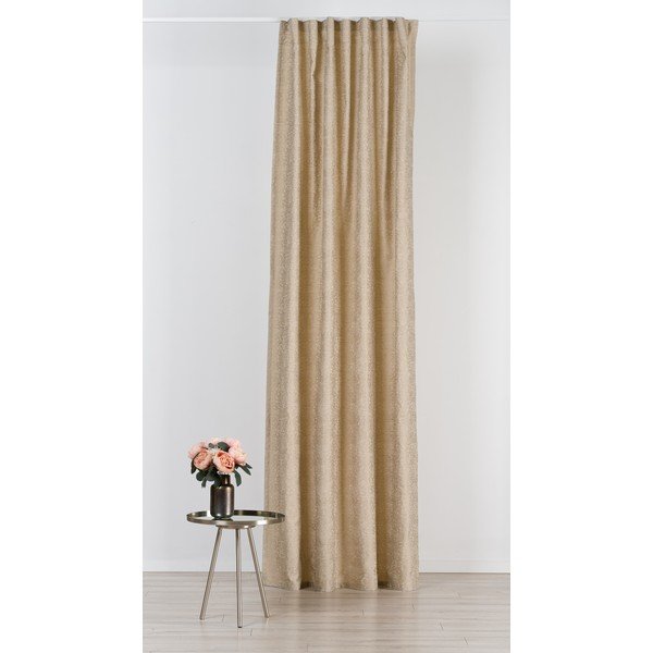 Bézs jacquard függöny 140x260 cm Marciano – Mendola Fabrics-image-1