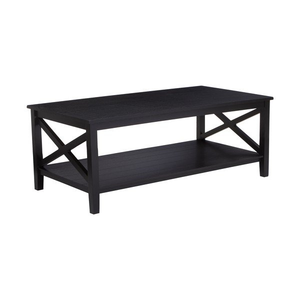 Fekete dohányzóasztal 60x120 cm Heritage – Premier Housewares