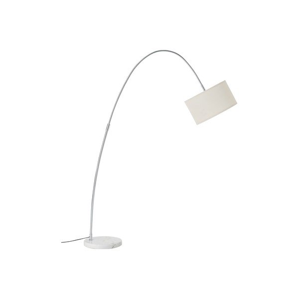Fehér textil állólámpa hajlítható szerkezettel (magasság 145 cm) Arc – Ellos Home