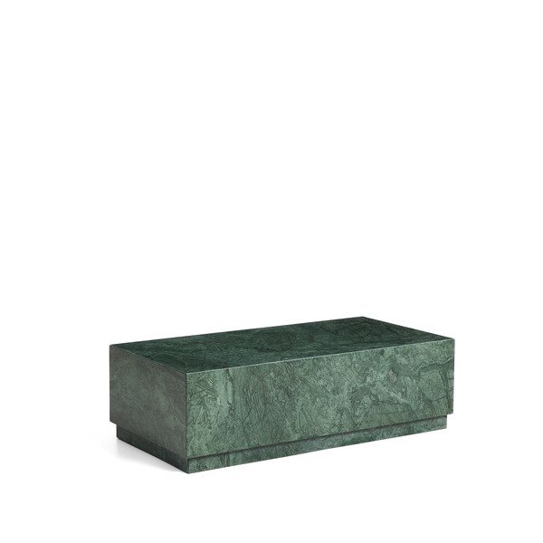 Zöld márvány dohányzóasztal 50x100 cm Sorein – Kave Home