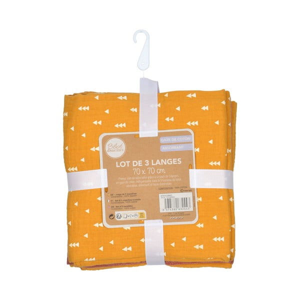 Muszlin pelenka készlet 3 db-os – Bébé Douceur-image-4