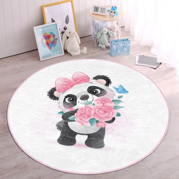 Fehér gyerek szőnyeg ø 100 cm Comfort – Mila Home-image-4