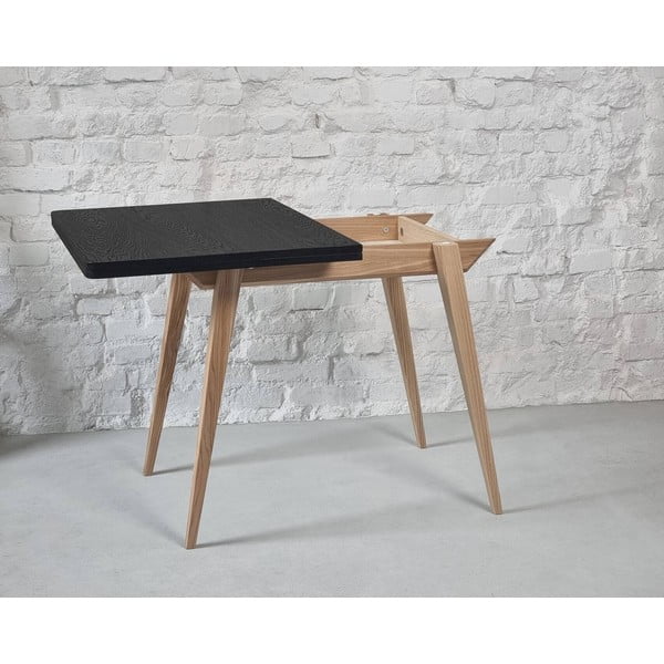 Bővíthető étkezőasztal kőrisfa dekoros asztallappal 65x90 cm Envelope – Ragaba-image-1