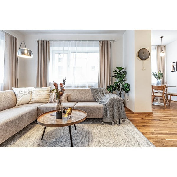 Krémszínű kézi szövésű pamut szőnyeg 60x110 cm Reimagine – Universal-image-1