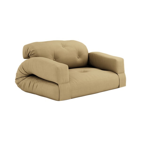 Sárga kinyitható kanapé 140 cm Hippo - Karup Design