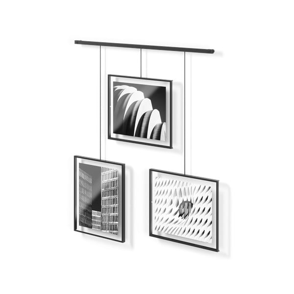Fekete fém fali képkeret szett 3 db-os 73x82 cm Exhibit – Umbra-image-3