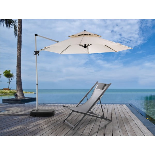 Fehér napernyő ø 350 cm Numana – Tomasucci-image-1