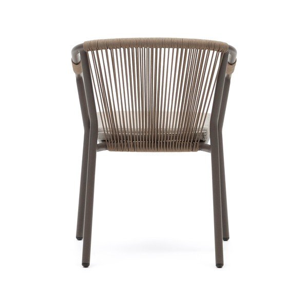 Bézs fém kerti szék Xelida – Kave Home-image-4