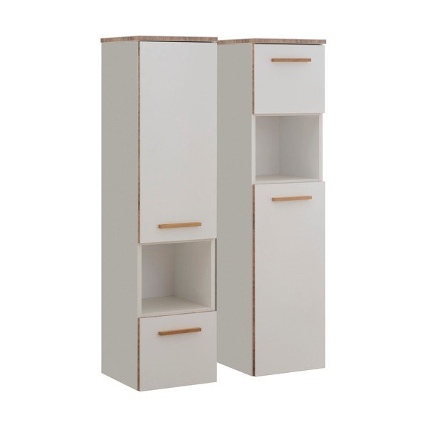 Fehér magas függő fürdőszoba szekrény 30x123 cm Set 931 - Pelipal-image-1
