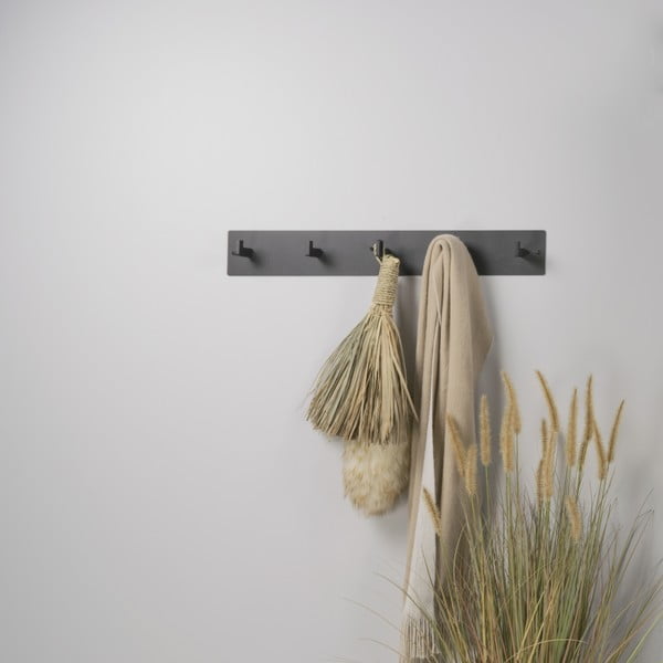 Fekete fém fali fogas 70 cm Leatherman – Spinder Design-image-3